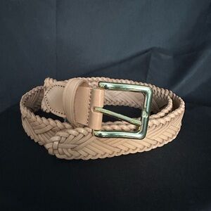 J Crew tan braided belt